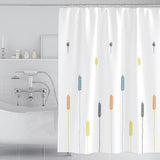 1 x RAW Customer Returns  LCAWEI Extra Wide White Shower Curtain 200 220 240 260 280 300 100 Polyester Waterproof Mildew Resistant Wet Room Curtain 280x200cm  - RRP €15.99