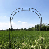 1 x RAW Customer Returns ATR ART TO REAL Metal Rose Arch, Stable Metal Rose Arch, Garden Arch Climbing Plants Pergola Outdoor, Wedding Decorations for Outdoor Ceremony, Wide Robust Metal Balloon Arbor Dark Green  - RRP €31.57