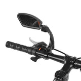 1 x RAW Customer Returns Bicycle Rearview Mirror with Clip Mounting Screw Bicycle Mirror Right Left Handlebar Rear View 180 Rotation Mirror for Mountain Road Bikes HF-MR080L  - RRP €18.97