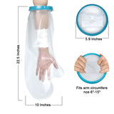 1 x RAW Customer Returns Waterproof Plaster Cover for Shower, Plaster and Bandage Protector for Bathing, Waterproof Plastic Protector, Reusable Seal for Broken Leg, Knee, Foot, Ankle, Wound - RRP €17.51