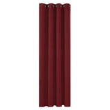 1 x RAW Customer Returns Deconovo Living Room Curtains for Bedroom Modern Thermal Blackout Curtains Insulating Cold and Heat with Eyelets 1 Piece 140x175cm Dark Red - RRP €21.0