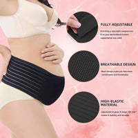 2 x RAW Customer Returns AIWITHPM Pregnancy Band Maternity Belt Support Maternity Support Helps with Lower Back Pain Pelvic Floor Pain Breathable Adjustable - RRP €32.48