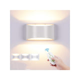 1 x RAW Customer Returns Elitlife LED Wall Light Indoor with Remote Control 10W Wall Lamp Dimmable Adjustable Color Temperature 2700K-6500K Modern Up Down Wall Lighting for Bedroom Hallway Stairs White  - RRP €33.26