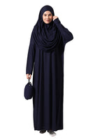 1 x RAW Customer Returns ihvan online Muslim Dresses for Women, One-Piece Long Sleeve Islamic Prayer Dress, Navy Blue, X-Small-XX-Large - RRP €34.03