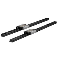 1 x RAW Customer Returns Veekaft 2 sets Black coating MGR rail MGR9 miniature linear guide 250mm with MGN9H carriage, suitable for 3D printer CNC 250mm,MGN9H,2  - RRP €35.29