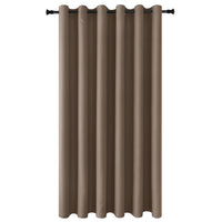 1 x RAW Customer Returns DWCN Room Divider Curtain Opaque Khaki Room Divider Eyelet Curtain 1 Piece Blackout Curtain for Living Room, Bedroom, Patio Door, Office, 243 x 254 cm H x W  - RRP €49.4