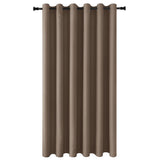 1 x RAW Customer Returns DWCN Room Divider Curtain Opaque Khaki Room Divider Eyelet Curtain 1 Piece Blackout Curtain for Living Room, Bedroom, Patio Door, Office, 243 x 254 cm H x W  - RRP €49.4