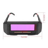 1 x RAW Customer Returns 1 Pair Solar Auto Darkening Welding Goggles Plasma Welding, Safety Welding Shield Automatic, Eye Glasses Mask Anti-Flog Anti-Glare Goggles, Black Welding Helmets - RRP €13.42