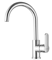 1 x RAW Customer Returns ONECE kitchen faucet with 360 swivel spout, faucet high pressure faucet kitchen mixer tap single lever mixer sink faucet, classic design, chrome - RRP €38.81