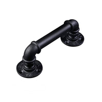 1 x RAW Customer Returns 1 PIECE Retro Door Handle for Barn Door Furniture Fittings, Black Door Pull Handle 30 CM 12 Inch - RRP €15.12