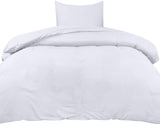 1 x RAW Customer Returns Utopia Bedding bed linen 140x200 set - microfiber duvet cover 140x200 cm 1 pillowcase 65x65 cm - white - RRP €16.28