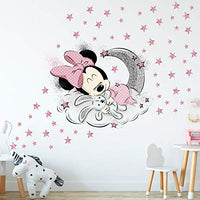 1 x RAW Customer Returns Kibi XXL Wall Sticker Mickey Mouse Wall Sticker Mickey and Minnie Wall Sticker Mickey Mouse wall sticker Mickey Mouse wall sticker children s room Micky Mouse sticker wall decoration wall stickers Mickey Mouse - RRP €16.14