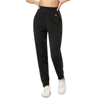 1 x RAW Customer Returns Yvette jogging pants women recycled material sports pants sweatpants high waist loose leisure pants for gym training, black, M - RRP €19.15