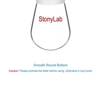 5 x Brand New StonyLab Round Bottom Flask Glass, Single Neck Round Bottom Flask Borosilicate Single Neck Round Bottom Flask Laboratory Glass Rotary Evaporator Flask 10ml with External Joint 24 40 - RRP €97.55