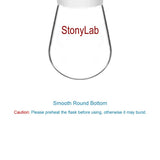 5 x Brand New StonyLab Round Bottom Flask Glass, Single Neck Round Bottom Flask Borosilicate Single Neck Round Bottom Flask Laboratory Glass Rotary Evaporator Flask 10ml with External Joint 24 40 - RRP €97.55