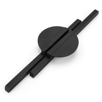 1 x RAW Customer Returns LONTAN 2 pieces cabinet handles semi-circular furniture handles 128 mm hole spacing handles black handles for kitchen cabinets kitchen handles black cabinet handles black matt door handles kitchen - RRP €18.14