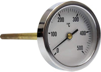 1 x RAW Customer Returns Thermometer for wood oven, scale from 0 to 500 C with 20,30 or 50 cm sheath 20  - RRP €42.0