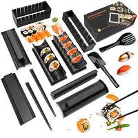 1 x RAW Customer Returns MLRYH Sushi Maker Kit Sushi Maker 12 Pieces Plastic Premium Set Sushi Tool Set Sushi Rice Roll Molds DIY Sushi Roller Tool for Beginners at Home. - RRP €20.64