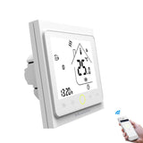 1 x RAW Customer Returns MoesGo WiFi Heating Thermostat for Boiler, Programmable Smart Room Thermostat Compatible with Alexa Echo Google Home, Control with Smart Life Tuya App White - RRP €33.31