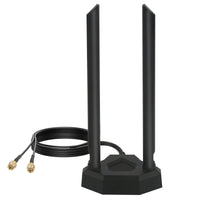 1 x RAW Customer Returns Nelawya Dual Band WiFi Antenna 8dBi 2.4GHz 5GHz 5.8GHz RP-SMA Adapter with Magnetic Base Indoor Antenna Compatible -Surveillance Camera Card PCI Wireless Router Bluetooth TP-Link Dlink - RRP €19.15