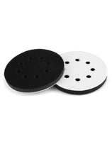 1 x RAW Customer Returns QWORK Pack of 2 150 mm Sponge Interface Pad Velcro Cushion Pad for Sanding Discs 6 Holes  - RRP €8.99