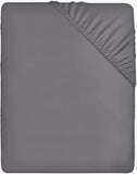 8 x RAW Customer Returns Utopia Bedding - Fitted Sheet 180x200cm - Grey - Brushed Polyester Microfiber Fitted Sheet - 35cm Deep Pocket - RRP €95.92