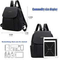 1 x RAW Customer Returns Women s Backpack Elegant Backpacks, Travel Backpack Sports Backpack School Backpack Laptop City Backpack, Waterproof Black Small Women s Backpack Work Bag for Girls Teenager School Travel Business - RRP €19.42