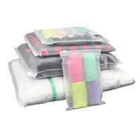 1 x Brand New 20 Pcs Reusable Plastic Zip Lock Bags for Clothes, Cosmetics, Travel Toiletries, 5 Sizes - RRP €19.2