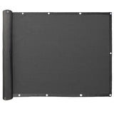 1 x RAW Customer Returns LOVE STORY Balcony Privacy and Screens 0.9x4 m Protective Waterproof Polyester PES Screen for Balcony Garden Privacy Protection, Anthracite - RRP €20.71