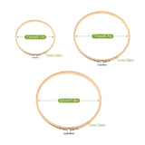 1 x RAW Customer Returns Siumir Embroidery Hoop, Bamboo Embroidery Hoops 13 17 20cm Round Cross Stitch Hoops for DIY Art Craft - RRP €7.04