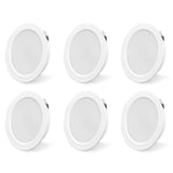 1 x RAW Customer Returns Set of 6 LED recessed spotlights for furniture recessed spotlights 230 V 3.5 W IP44 G4 LED 20 mm ultra flat LED recessed spotlights, 4000 K for kitchen hood bathroom recessed spotlight white  - RRP €29.99