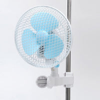 1 x RAW Customer Returns blessny clip fan for grow tent with oscillating function, 15.2cm fan blades, 20W, 240 cm long cord, diameter of the rod 1.5-2.5 cm - RRP €40.33