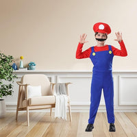 16 x Brand New Shengruili Mario Costume Luigi Costume Set, Luigi Costume, Bros Cosplay Costume, Women Men Boys Girls Outfit for Christmas Carnival Fancy Dress Costumes, Adults 8  - RRP €279.09