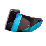 1 x RAW Customer Returns Viviance Motorcycle Full Face Helmet Visor Motocross Helmet Visor Shield Goggle Lens Compatible with FF800 FF320 FF328 FF353 - Colorful - RRP €20.56