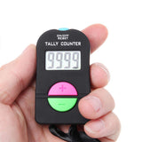 1 x RAW Customer Returns IWILCS Digital Hand Tally Counter, 2 Pieces Golf Sport Digital Counter, Electronic Add Subtract Manual Clicker, Digital Small Golf Sport Counter, with Lanyard, 0-9999 - RRP €13.99