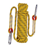 1 x RAW Customer Returns NorthPada 10mm 20 Meters Nylon Static Rock Climbing Rope Cave Exploration Rope Rappelling Rope Rescue Rope Boat Rope Anchor Dock Lines Tree Traction Rope Hoist Guy Line Reflective Yellow - RRP €35.28