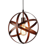 1 x RAW Customer Returns Vintage Ceiling Lamp, Industrial Ceiling Light E27, Retro Ceiling Pendant, Metal Industrial Pendant Lamp for Dining Room, Bar, Cafe, Staircase Diameter 30cm  - RRP €36.37