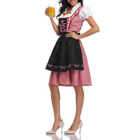 1 x RAW Customer Returns WSTERAO traditional dress women dirndl short set traditional dress dirndl short women midi Oktoberfest - RRP €28.19