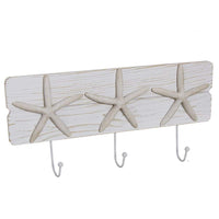 1 x RAW Customer Returns Home Gadgets Wall Coat Rack with 3 Starfish Knobs 40 cm - RRP €22.2