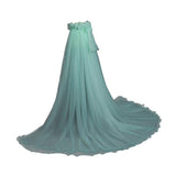 1 x RAW Customer Returns GRACEART Women s Long Tulle Skirts Prom Evening Skirt Elastic Waistband Tutu Aquamarine  - RRP €36.29