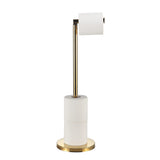 1 x RAW Customer Returns BGL Gold standing toilet paper holder, 304 stainless steel standing toilet paper holder with heavy duty base, folding toilet paper storage, anti-rust toilet paper holder for bathroom storage - RRP €30.79