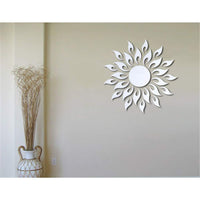 3 x Brand New FairOnly 3D Mirror Surface Wall Sticker Sun Pattern Removable Gold Necessities - RRP €30.21