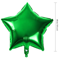 58 x Brand New Yisscen Star Balloon 25 Pieces Aluminum Balloons Party Decorations Helium Balloon for Baby Shower Birthday Wedding Ceremony 18 Inch, Green - RRP €643.22