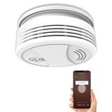 1 x RAW Customer Returns BSEED Smart smoke detector, smart home fire detector, WiFi smoke detector with app notification, works with Google Home Amazon Alexa, networked smoke detectors with 85 dB according to CE EN 14604 standard, pack of 1 - RRP €27.32