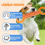 1 x Brand New COMFPET-US-Dog Tug Toy Rings Orange - RRP €20.4