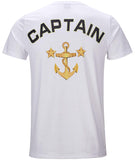 1 x RAW Customer Returns COSAVOROCK Men s Captain Costume T-Shirt White 4XL - RRP €29.39