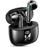 1 x RAW Customer Returns Bluetooth 5.3 Wireless Stereo HiFi Earphones with ENC Mic, In-Ear Wireless Headphones, 40 Hours Playtime, IP7 Waterproof, Touch Control - RRP €49.99