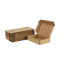 1 x RAW Customer Returns Giftgarden 20 pieces sturdy shipping boxes with lid, 229x153x51 mm cardboard - small folding boxes made of corrugated cardboard for postal, courier and gift shipping, packaging, mailings and companies, brown - RRP €22.24