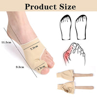 1 x Brand New RTRTGS 2 Pack Hallux Valgus Toe Spreader with Bunion Protection, Hallux Valgus Correction Bandage Socks Bunion Corrector with Anti-Slip Belt and Gel Pads for Hallux Valgus Bunion - RRP €20.4