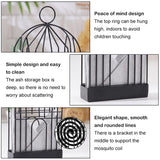 28 x Brand New Mosquito Coil Holder, Bird Cage Mosquito Coil Holder, Creative Mosquito Coil Holder, Metal Mosquito Coil Holder, Home Incense Burner with Handle for Home, Outdoor Use Black  - RRP €571.2